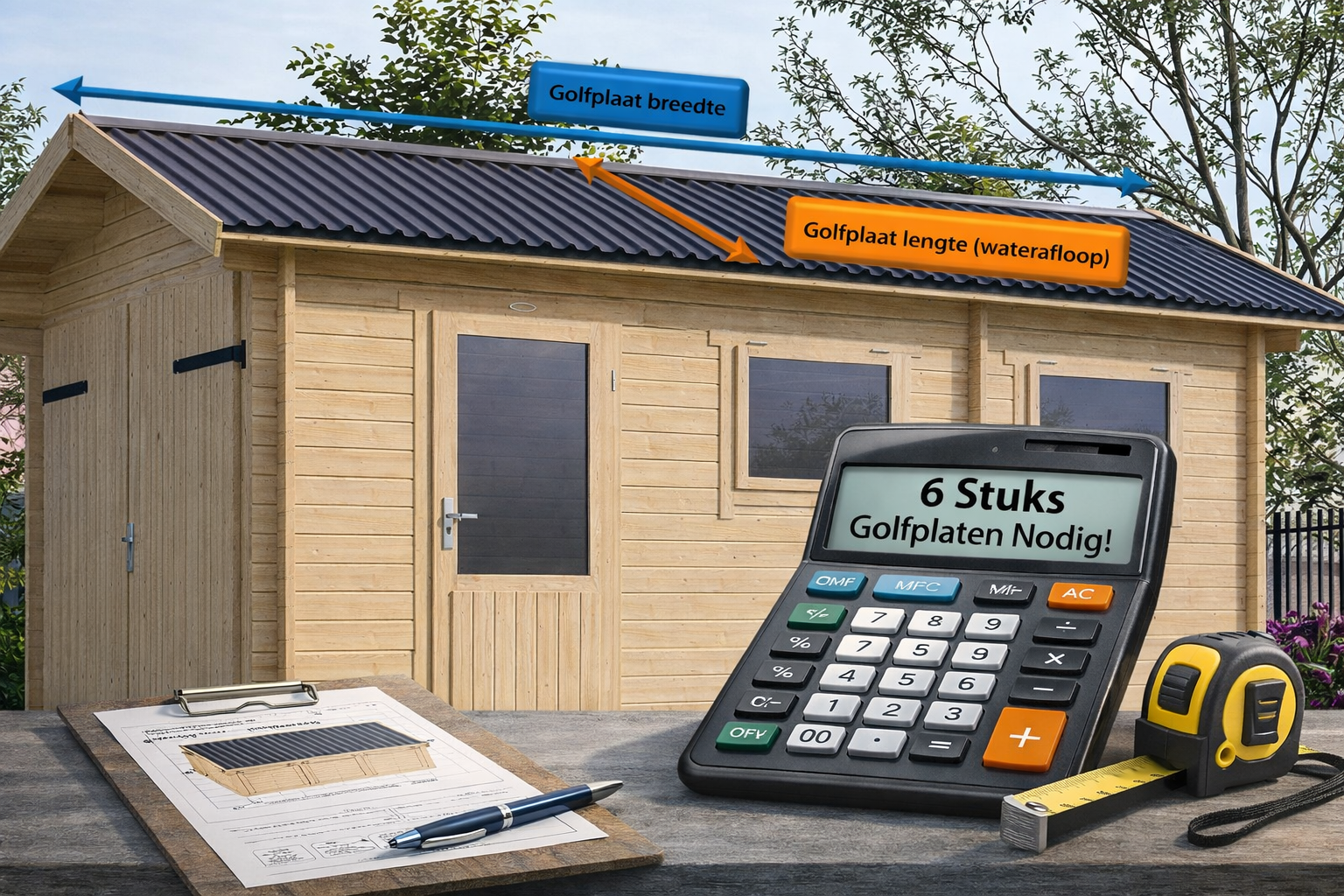 Dakcalculator voor golfplaten: bereken eenvoudig jouw dak