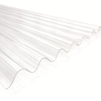 Golfplaat polycarbonaat 76/18 type H 153 x 106 cm L x B