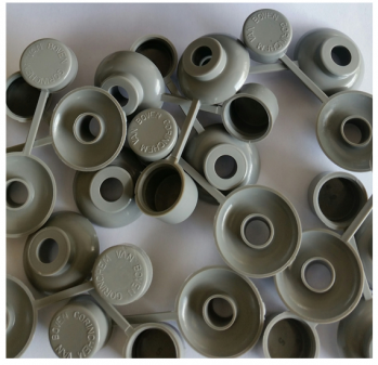 100 stuks losse combidoppen type golfprofiel F kleur grijs (dop met ring)