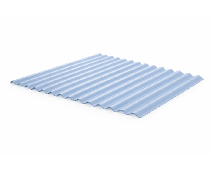 Pevelux PVC golfplaat 76/18 - 1.2 mm helder 250 x 114 cm