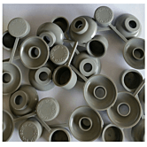 100 stuks losse combidoppen golfprofiel F, H kleur grijs (dop met ring)