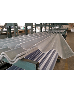 Golfplaat polyester type H 76/18 glasvezel golfplaten 305x110 cm
